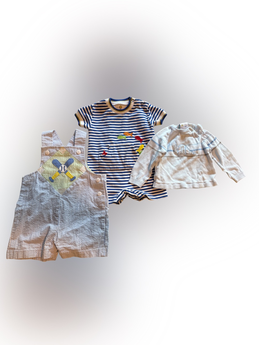 Florence Eiseman Summer Nautical Baseball (3) Pc. Bundle 3-12 Months